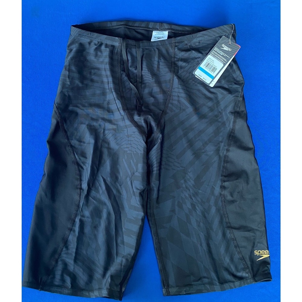 Speedo Eco Pro LT Swim Jammers Men's 36 Deep Storm Anthracite UPF 50+ NEW